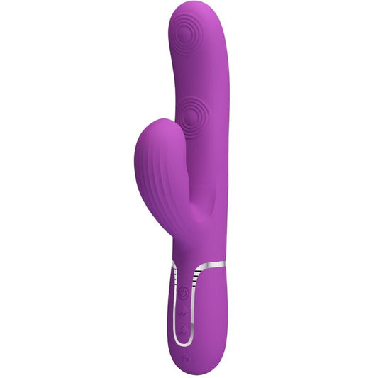 Perlita 3 In 1 Multifunction Rabbit Vibrator Purple | Niks.fi verkkokauppa