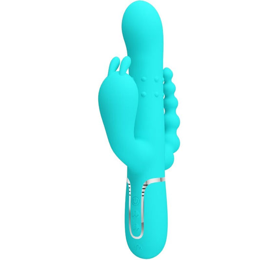 Cammy 4 In 1 Multifunction Tripple Rabbit Vibrator Blue | Niks.fi verkkokauppa
