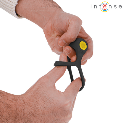 Intensealex Vibrator Double Penis Ring 10 Vibrations Black | Niks.fi verkkokauppa