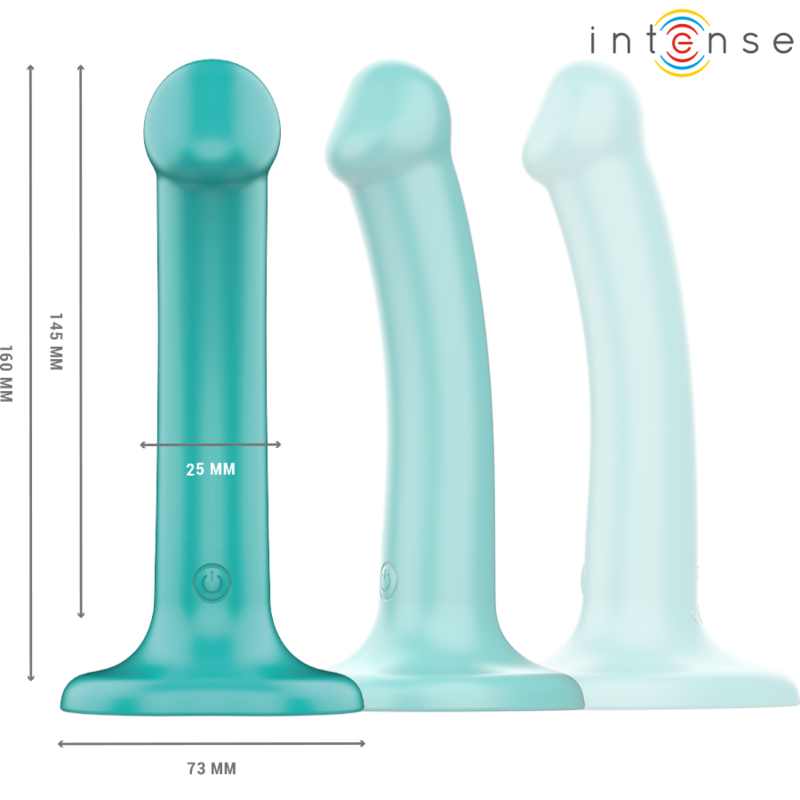Intensekatie Vibrator With Suction Cup 10 Vibrations Blue Remote Control | Niks.fi verkkokauppa