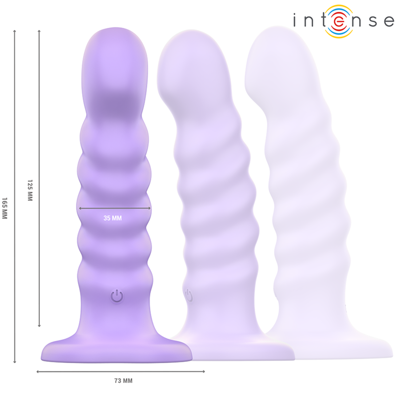 Intensebrenda Vibrator Size M Spiral Design 10 Vibrations Purple Remote Control | Niks.fi verkkokauppa