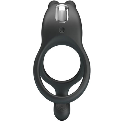 Seth Double Vibrating Ring Rabbit 7 Vibrations Black | Niks.fi verkkokauppa