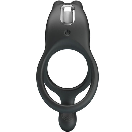 Seth Double Vibrating Ring Rabbit 7 Vibrations Black | Niks.fi verkkokauppa