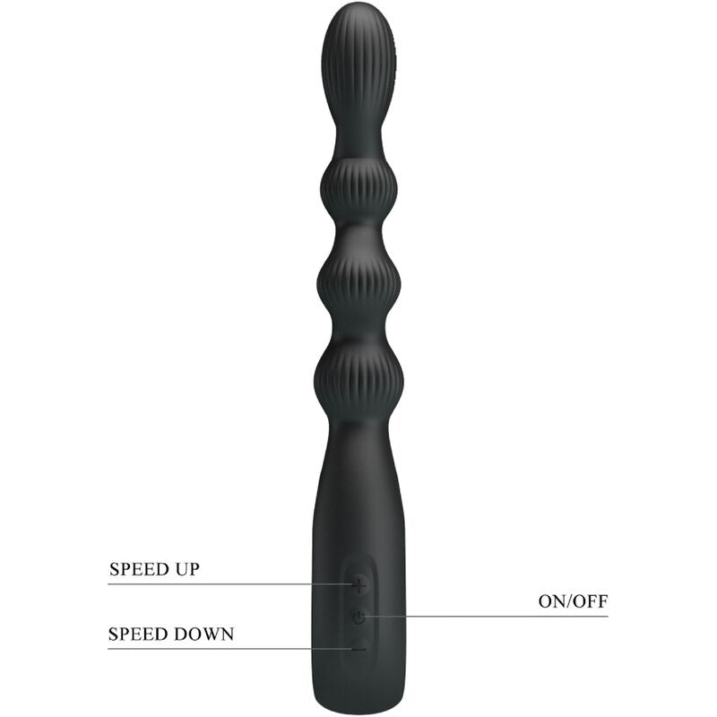 Federer Anal Vibrator 12 Vibrations Black | Niks.fi verkkokauppa