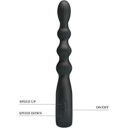 Federer Anal Vibrator 12 Vibrations Black | Niks.fi verkkokauppa