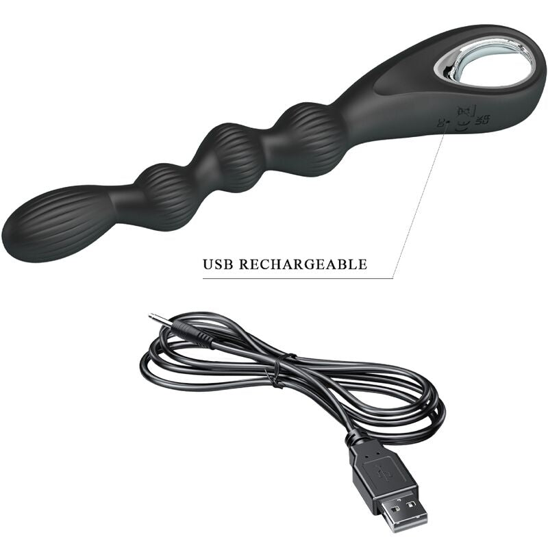 Federer Anal Vibrator 12 Vibrations Black | Niks.fi verkkokauppa