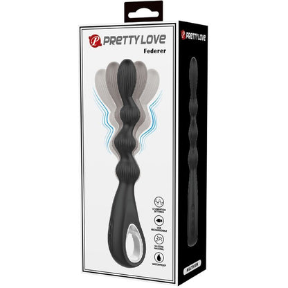 Federer Anal Vibrator 12 Vibrations Black | Niks.fi verkkokauppa