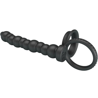 Dillion Double Penetration Cock Ring Black | Niks.fi verkkokauppa