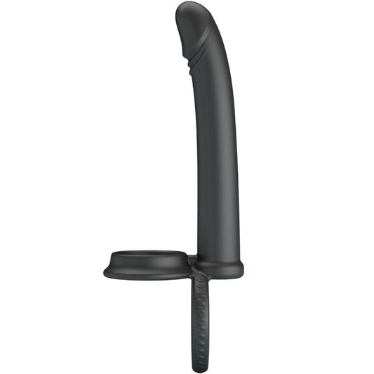 Dillion Double Penetration Double Cock Ring Black | Niks.fi verkkokauppa