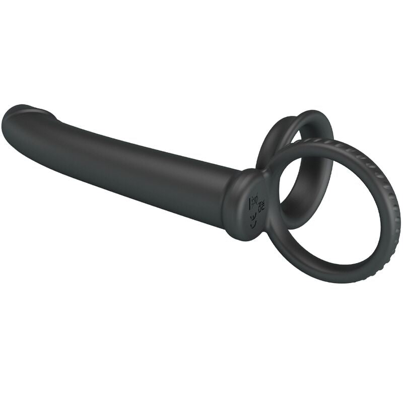Dillion Double Penetration Double Cock Ring Black | Niks.fi verkkokauppa