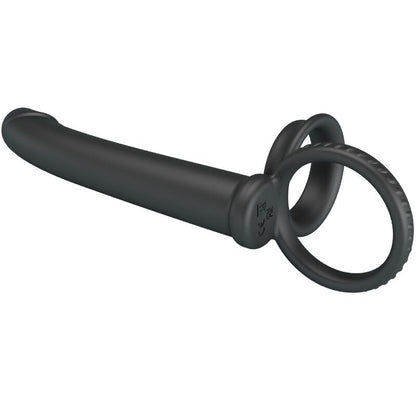 Dillion Double Penetration Double Cock Ring Black | Niks.fi verkkokauppa