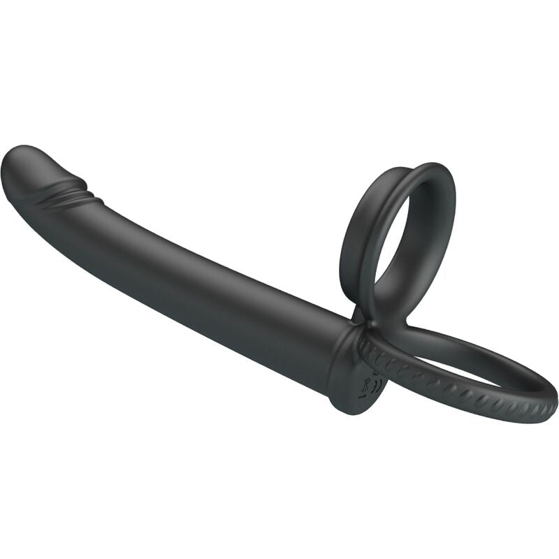 Dillion Double Penetration Double Cock Ring Black | Niks.fi verkkokauppa