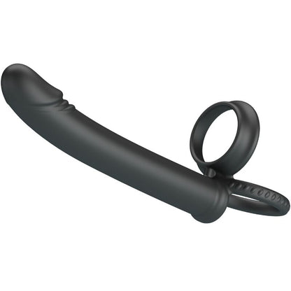 Dillion Double Penetration Double Cock Ring Black | Niks.fi verkkokauppa