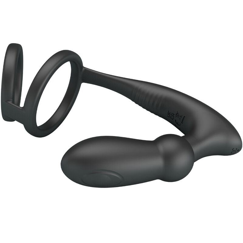 Emoni Penis Ring + Anal Plug 12 Vibrations Black | Niks.fi verkkokauppa