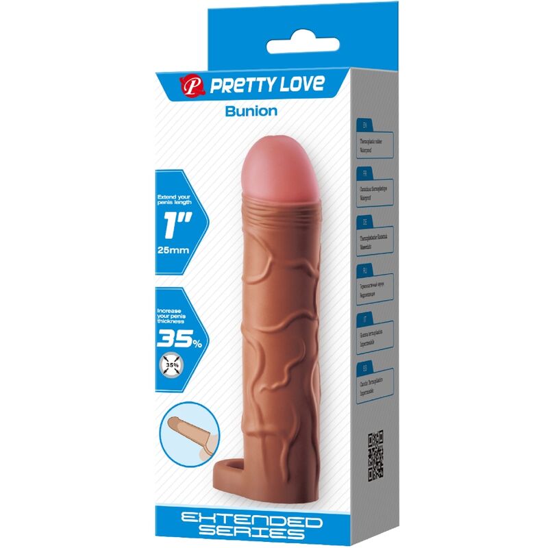 Bunion Penis Sleeve With 2.5 Cm Extension Mulatto | Niks.fi verkkokauppa