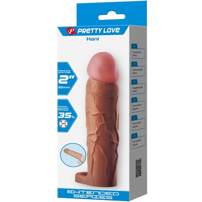 Hani Penis Sleeve With 5 Cm Extension Mulatto | Niks.fi verkkokauppa