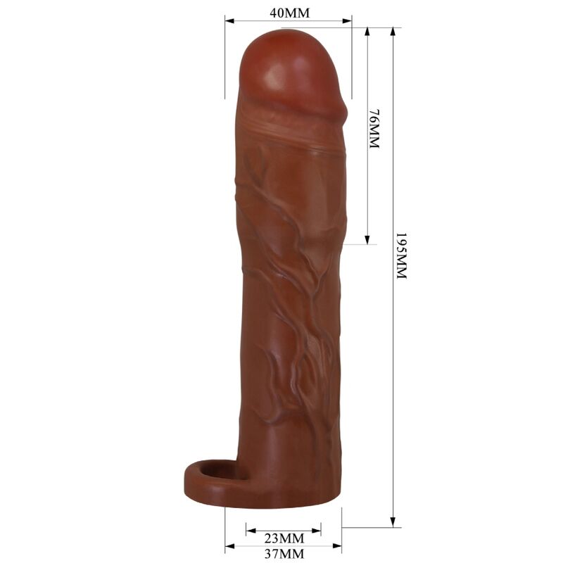 Gerd Penis Sleeve With 7.6 Cm Extension Mulatto | Niks.fi verkkokauppa