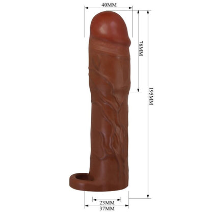 Gerd Penis Sleeve With 7.6 Cm Extension Mulatto | Niks.fi verkkokauppa