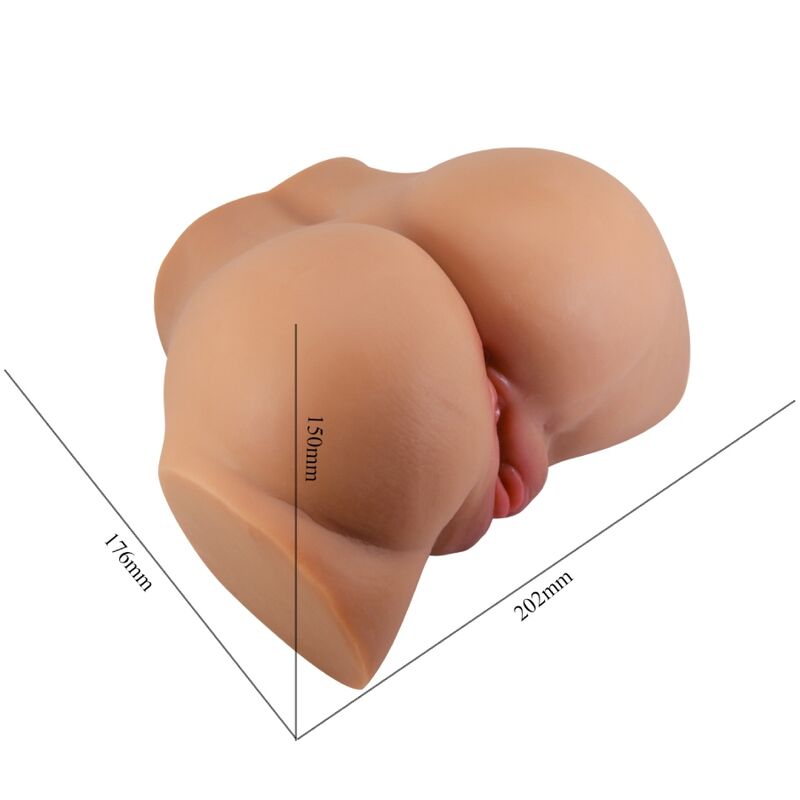 Emilia Ass Vibrator With Realistic Vagina And Anus Flesh Remote Control | Niks.fi verkkokauppa