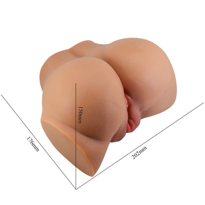Emilia Ass Vibrator With Realistic Vagina And Anus Flesh Remote Control | Niks.fi verkkokauppa