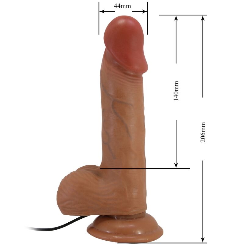 Catoblepas Realistic Vibrator 20.6 Cm Flesh Remote Control | Niks.fi verkkokauppa