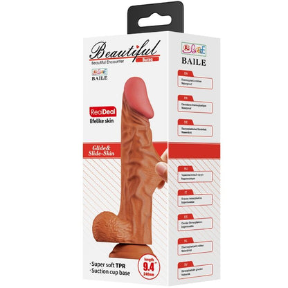 Buraq Realistic Dildo 24 Cm Flesh | Niks.fi verkkokauppa