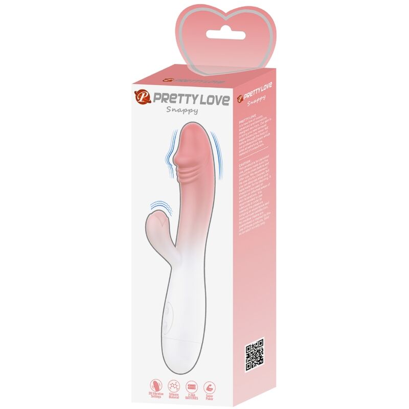 Snappy Rabbit Vibrator 30 Vibrations Pink | Niks.fi verkkokauppa