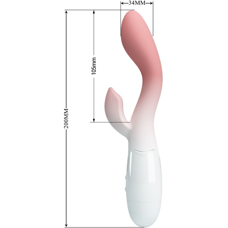 Brighty G-Spot Vibrator + Clitoris Stimulator 30 Vibrations Pink | Niks.fi verkkokauppa