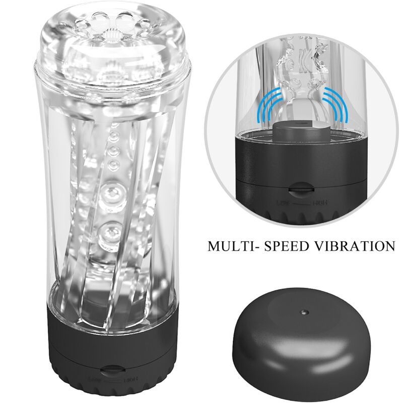 Tamara Male Masturbator Multi-Speed Vibrator Black | Niks.fi verkkokauppa