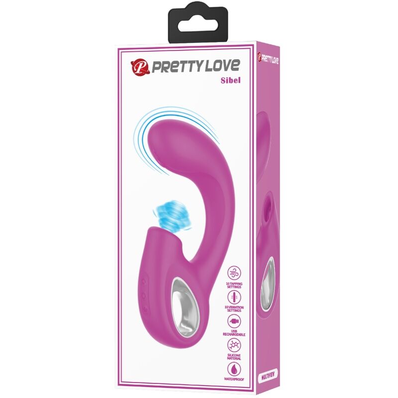 Sibel Sibel G-Spot Vibrator + Clitoris Stimulator 10 Vibrations Purple | Niks.fi verkkokauppa