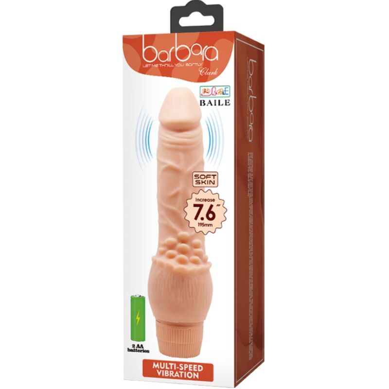 Barbara Realistic Vibrator 19.5 Cm Flesh | Niks.fi verkkokauppa
