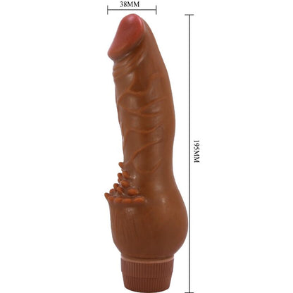 Barbara Realistic Vibrator 19.5 Cm Mulatto | Niks.fi verkkokauppa