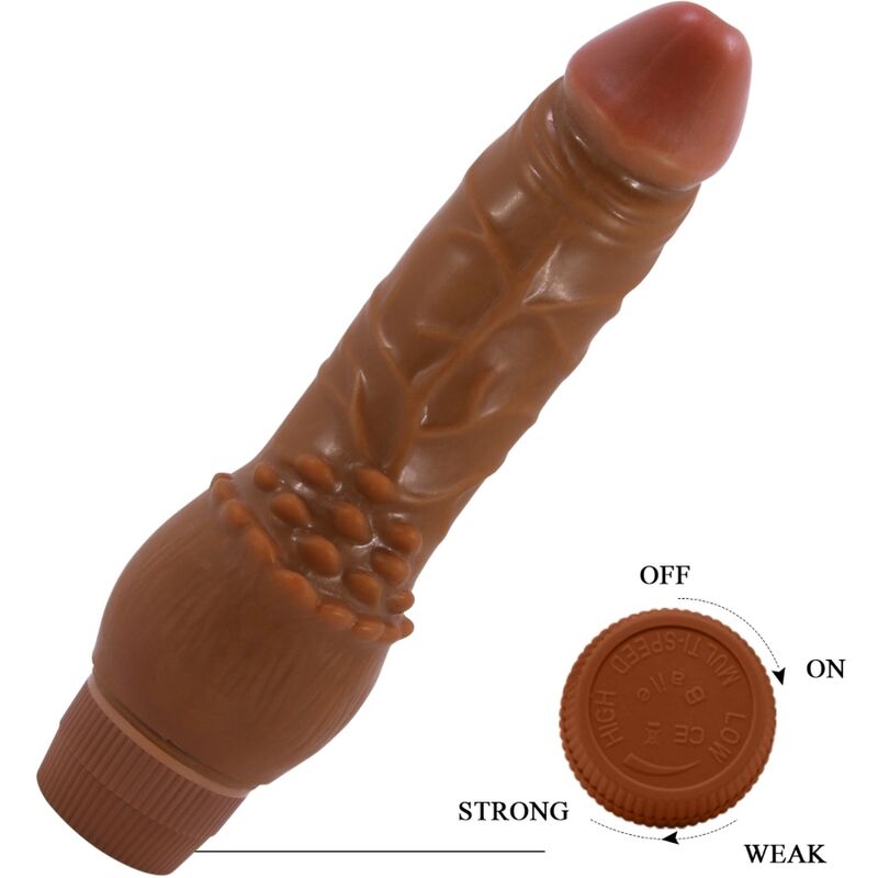 Barbara Realistic Vibrator 19.5 Cm Mulatto | Niks.fi verkkokauppa
