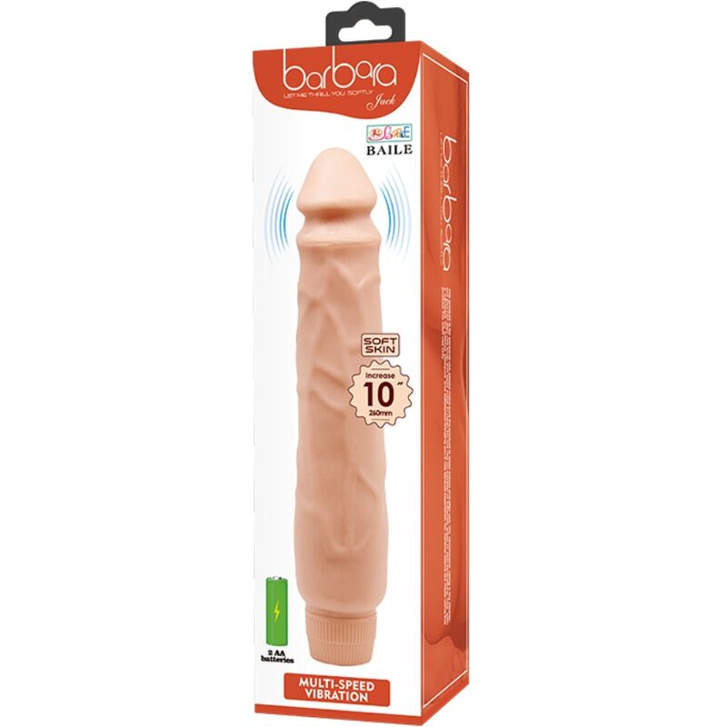 Jack Realistic Vibrator 26 Cm Flesh | Niks.fi verkkokauppa
