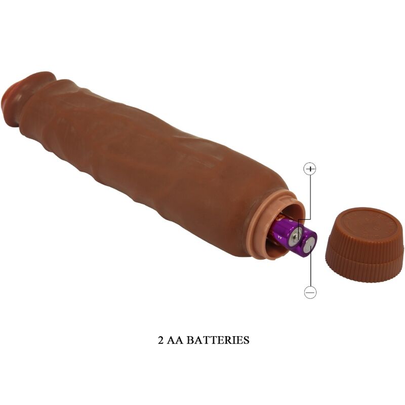 Jack Realistic Vibrator 26 Cm Mulatto | Niks.fi verkkokauppa