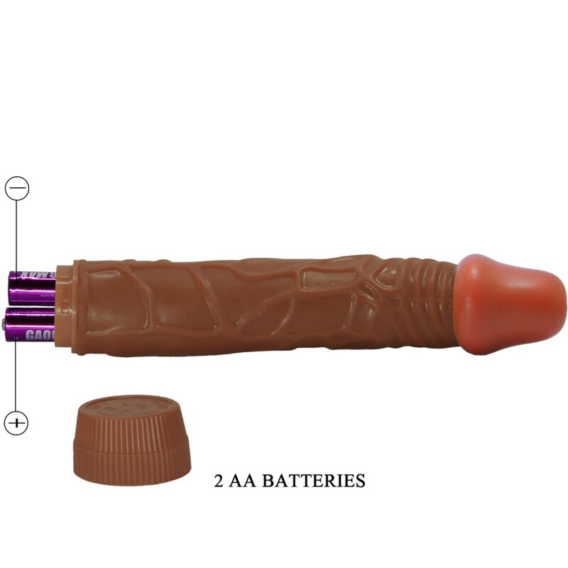 Bob Realistic Vibrator 22.5 Cm Mulatto | Niks.fi verkkokauppa
