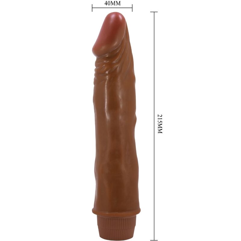 Dwarf Realistic Vibrator 21 Cm Mulatto | Niks.fi verkkokauppa