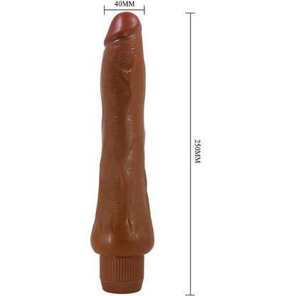 Dryad Realistic Vibrator 25 Cm Mulatto | Niks.fi verkkokauppa