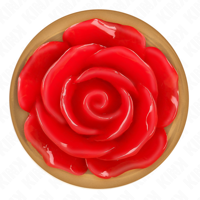 Kinkpink Gold Anal Plug With Red Rose M | Niks.fi verkkokauppa