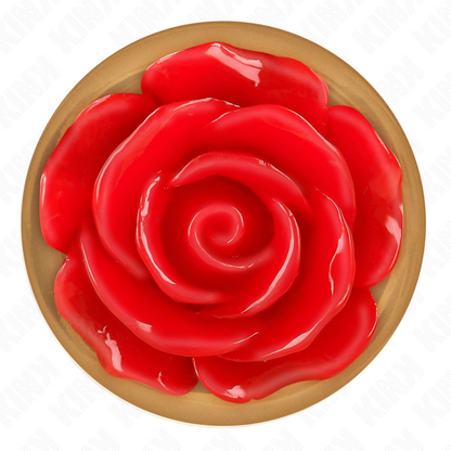 Kinkpink Gold Anal Plug With Red Rose M | Niks.fi verkkokauppa