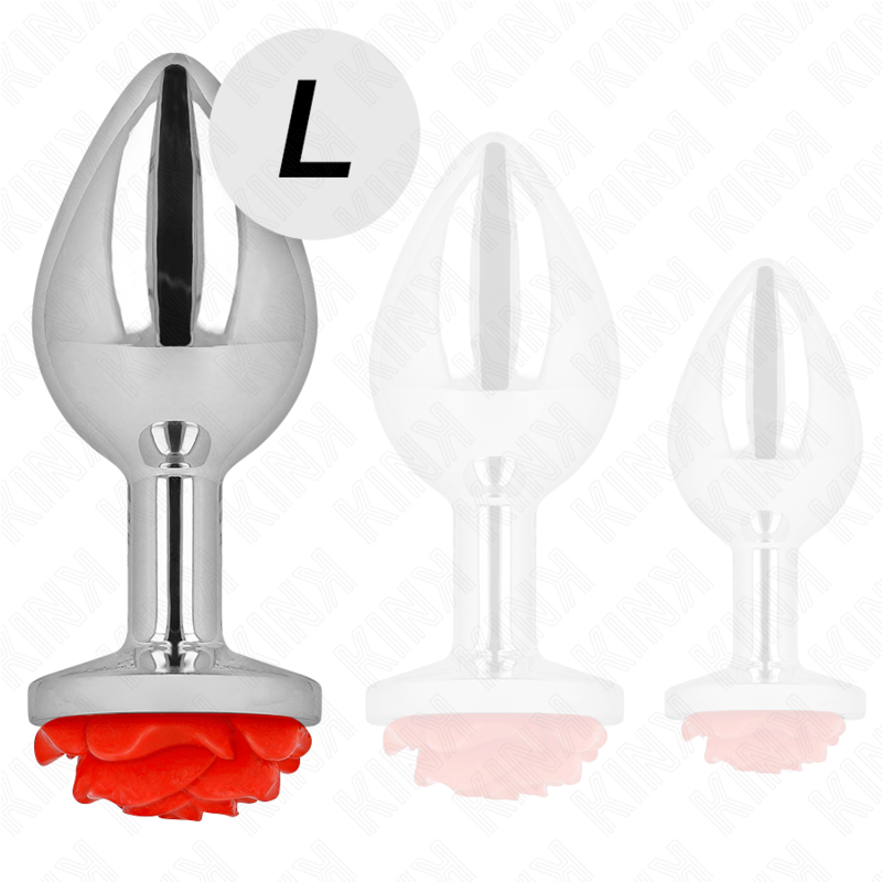 Kinkplug Anal Rose Red Size L | Niks.fi verkkokauppa