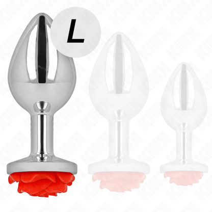 Kinkplug Anal Rose Red Size L | Niks.fi verkkokauppa