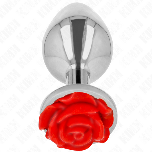 Kinkplug Anal Rose Red Size L | Niks.fi verkkokauppa