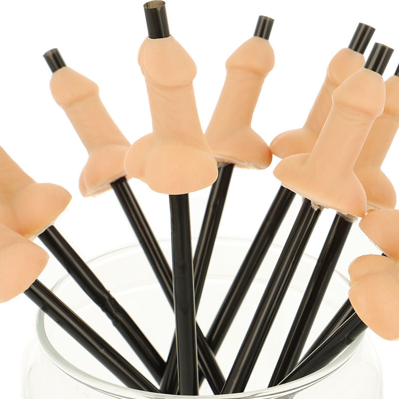 Diablo Picantebag Of 10 Natural Penis Straws | Niks.fi verkkokauppa