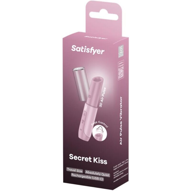 Satisfyersecret Kiss Wave Clitoris Stimulator Pink | Niks.fi verkkokauppa