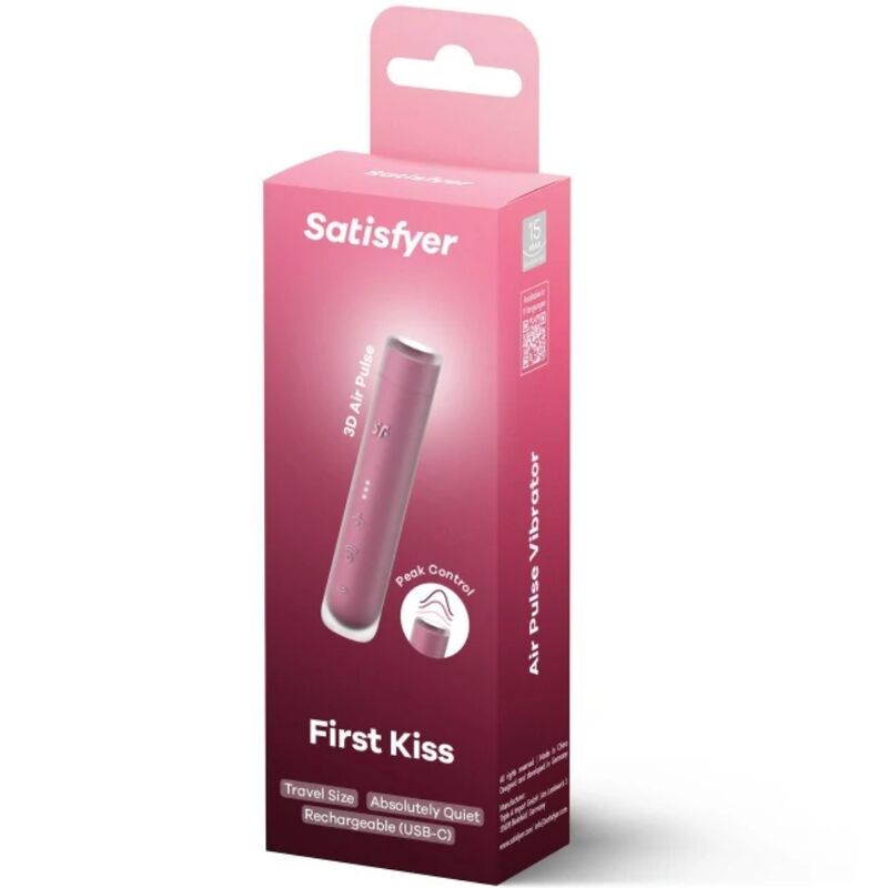 Satisfyerfirst Kiss Wave Clitoris Stimulator Garnet | Niks.fi verkkokauppa