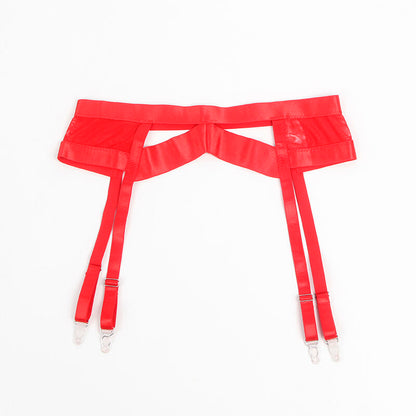 Subblime955250 Red Bondage Bra With Garter Set S/M | Niks.fi verkkokauppa