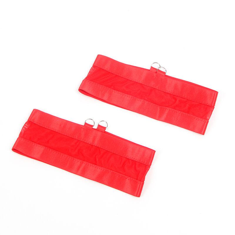 Subblime955267 Red Bondage Bra With Garter Set L/Xl | Niks.fi verkkokauppa