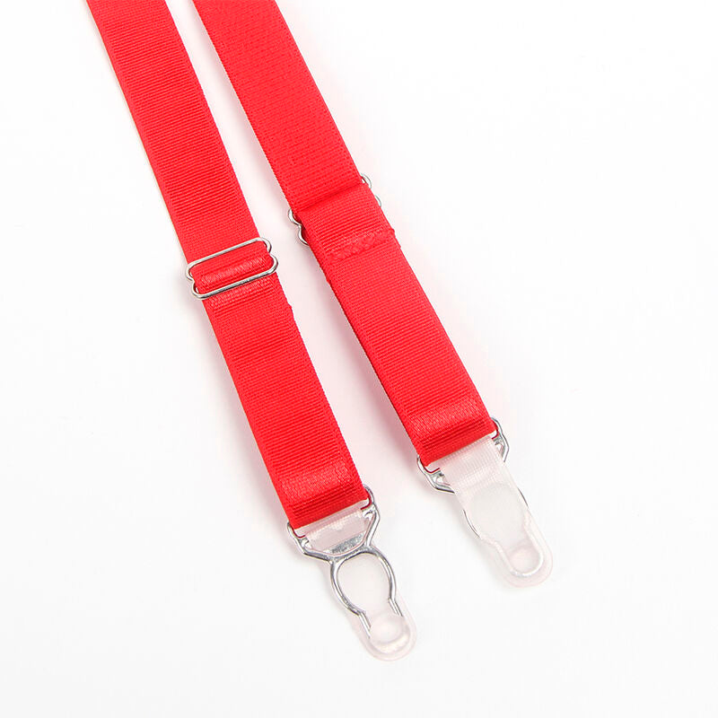 Subblime955267 Red Bondage Bra With Garter Set L/Xl | Niks.fi verkkokauppa