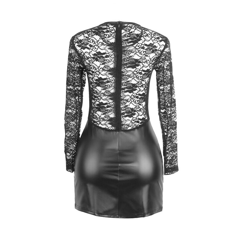 Subblime955595 Long Sleeve Dress With Black Lace S/M | Niks.fi verkkokauppa